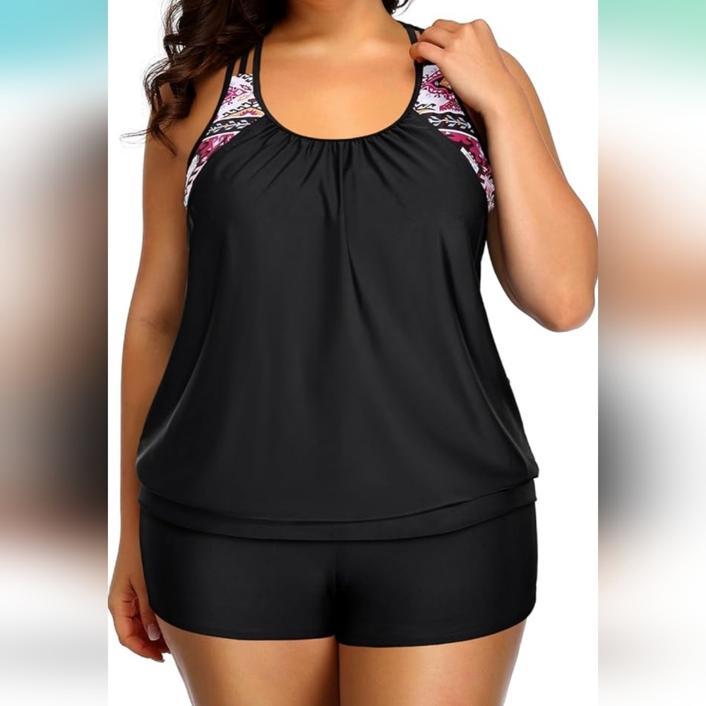 HOLIPICK 2 Piece Tankini Swimsuit